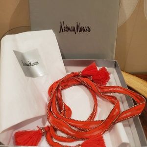Chan Luu Jewelry - Chan Luu chain trim chiffon necktie Chan Luu Jewelry - Chan Luu chain trim chiffon necktie
